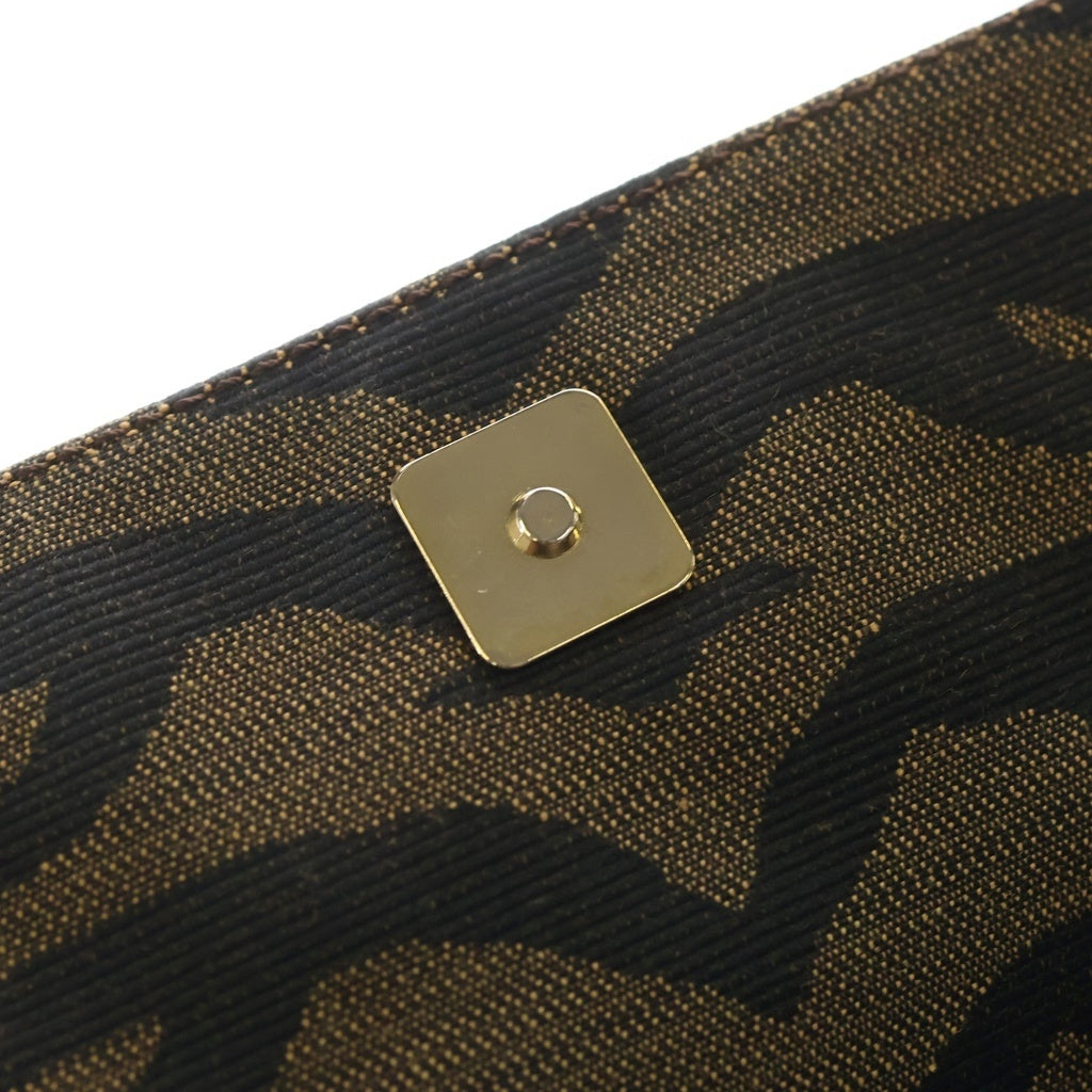FENDI(フェンディ) タイガーカモ ワンショルダー シェフバッグ ブラウン 8BR353 レディース
