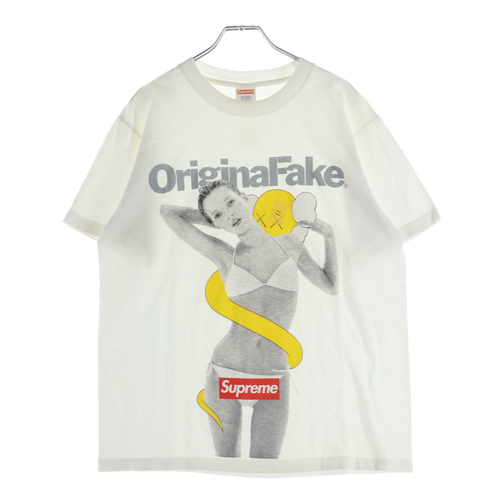 SUPREME(シュプリーム) 08SS ×ORIGINAL FAKE Kate Moss Tee オリジナルフェイク ケイトモス 代官山10周年記念 クルーネック半袖Tシャツ カットソー ホワイト