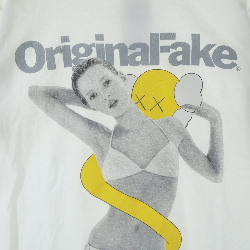 SUPREME(シュプリーム) 08SS ×ORIGINAL FAKE Kate Moss Tee オリジナルフェイク ケイトモス 代官山10周年記念 クルーネック半袖Tシャツ カットソー ホワイト
