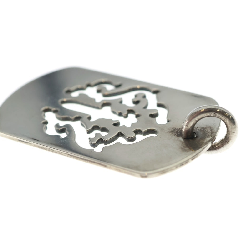 CHROME HEARTS(クロムハーツ) D TAG LRG DAGGER ダガーカットアウトドッグタグ ラージ ドッグタグ ネックレストップ シルバー