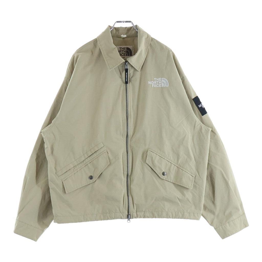 THE NORTH FACE(ザノースフェイス) NEILTON COLLAR BLOUSON JACKET ニールトン カラー ブルゾン ジャケット ロゴ刺繍 ベージュ NJ3BQ03