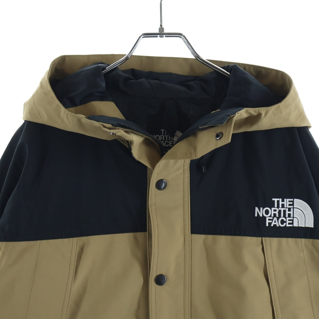THE NORTH FACE(ザノースフェイス) MOUNTAIN LIGHT JACKET AT GORE-TEX ジップアップ マウンテンライトパーカー ナイロンジャケット ブルゾン ゴアテックス ロゴ刺繍 ベージュ NP11834