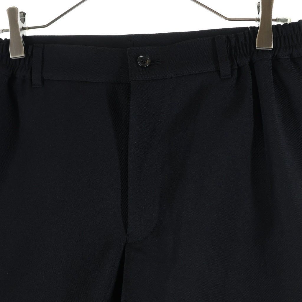 COMME des GARCONS SHIRT(コムデギャルソンシャツ) 26SS Polyester Twill ポリエステルツイル テーパードパンツ ブラック FQ-P507