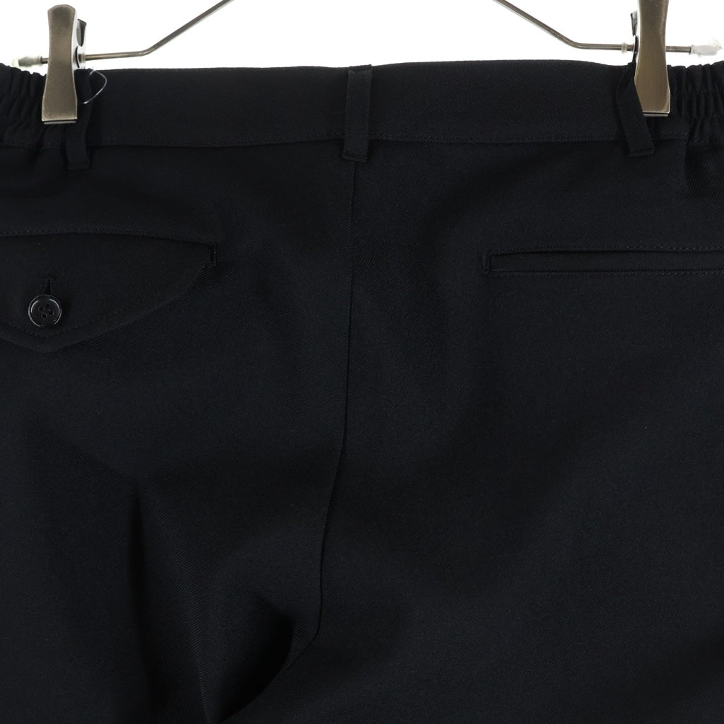 COMME des GARCONS SHIRT(コムデギャルソンシャツ) 26SS Polyester Twill ポリエステルツイル テーパードパンツ ブラック FQ-P507