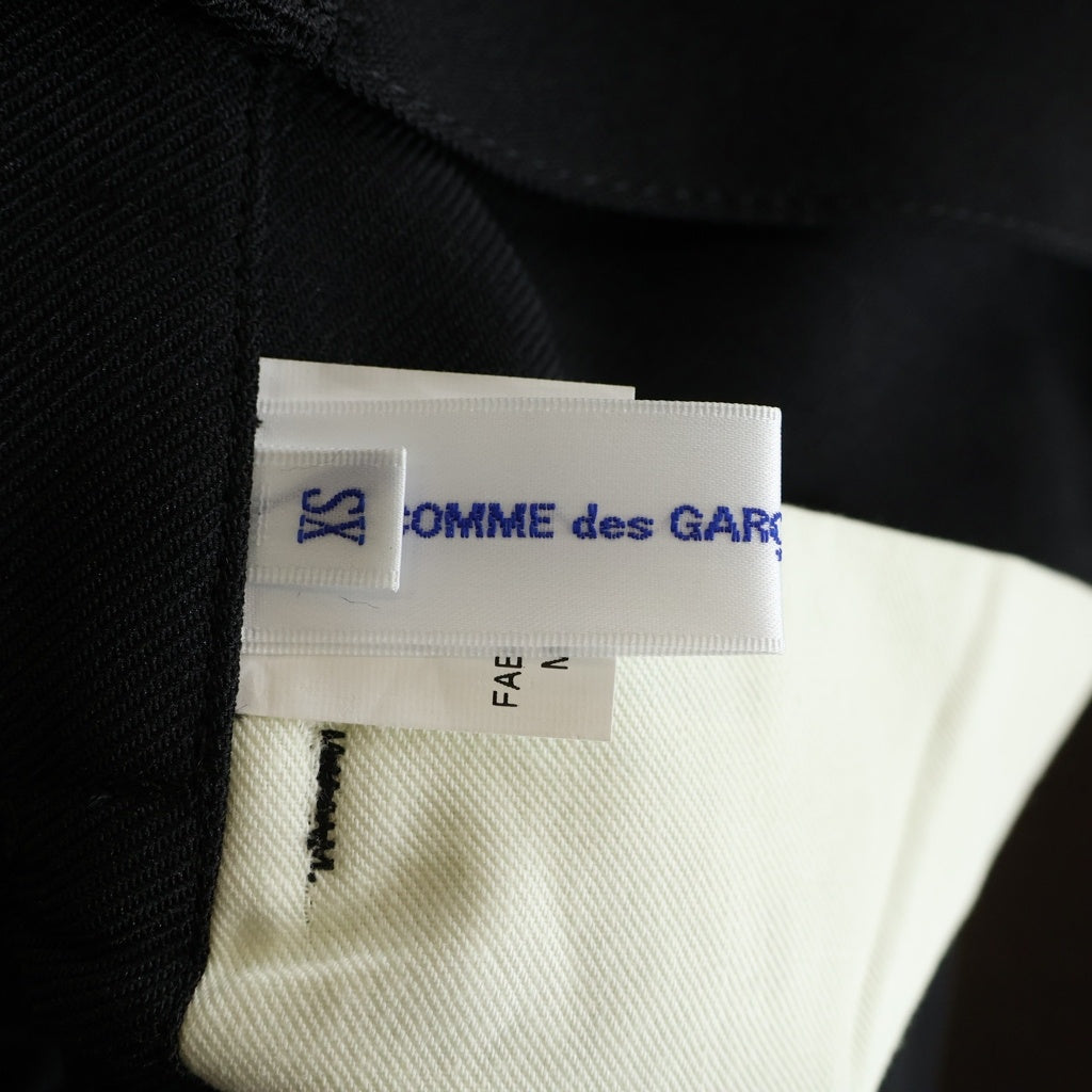 COMME des GARCONS SHIRT(コムデギャルソンシャツ) 26SS Polyester Twill ポリエステルツイル テーパードパンツ ブラック FQ-P507