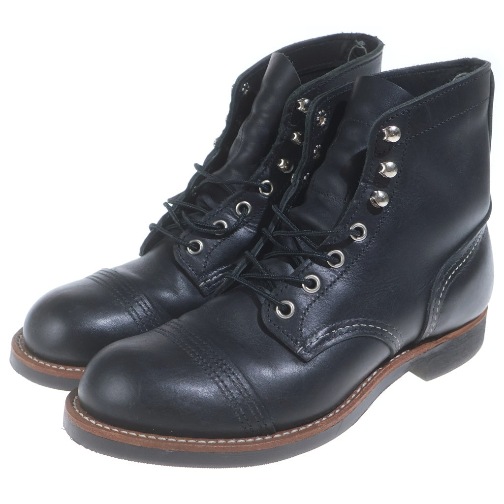 RED WING(レッド ウイング) 8084 IRON RANGER アイアンレンジャー レザー レースアップブーツ レディース ブラック