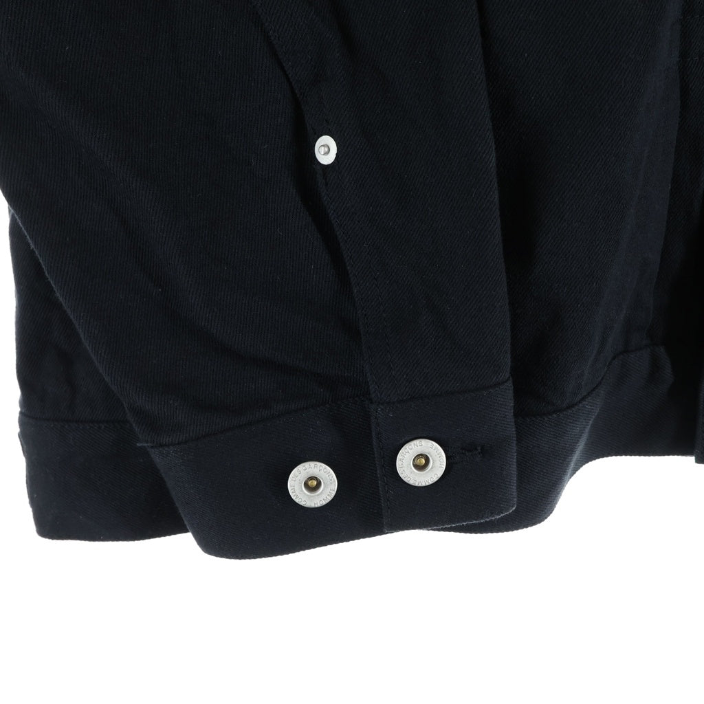 COMME des GARCONS HOMME(コムデギャルソンオム) 26SS AD2025 1STタイプ 綿デニム 製品洗い トラッカージャケット ブラック HQ-J013