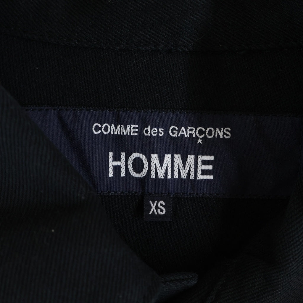COMME des GARCONS HOMME(コムデギャルソンオム) 26SS AD2025 1STタイプ 綿デニム 製品洗い トラッカージャケット ブラック HQ-J013