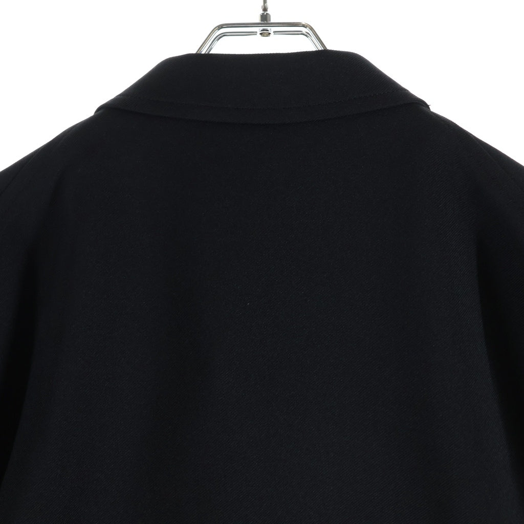 COMME des GARCONS SHIRT(コムデギャルソンシャツ) 26SS ポリエステルツイル フロントジップ ノッチドラペルジャケット ブラック FQ-J502