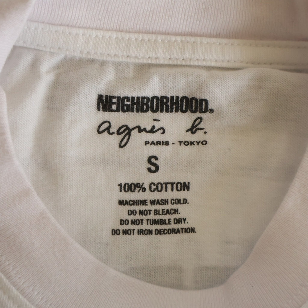 NEIGHBORHOOD(ネイバーフッド) ×AGNES B. ×RESERVOIR DOGS アニエスベー レザボアドッグス クルーネック半袖Tシャツ カットソー ホワイト EDK6SFK6