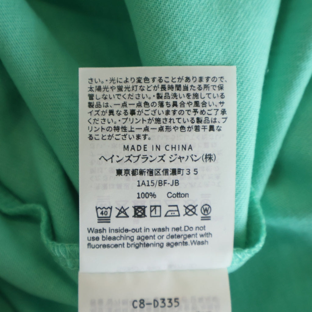 WACKO MARIA(ワコマリア) ×CHAMPION HEAVY WEIGHT TEE チャンピオン ヘビーウェイト クルーネック半袖Tシャツ カットソー グリーン CHAMPION-WM-TEE01