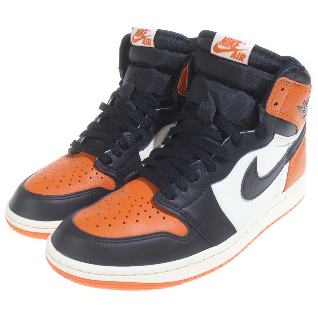 NIKE(ナイキ) AIR JORDAN 1 RETRO HIGH OG エアジョーダン 1 レトロ オージー ハイカットスニーカー オレンジ/ブラック/ホワイト US9/27cm DZ5485-008