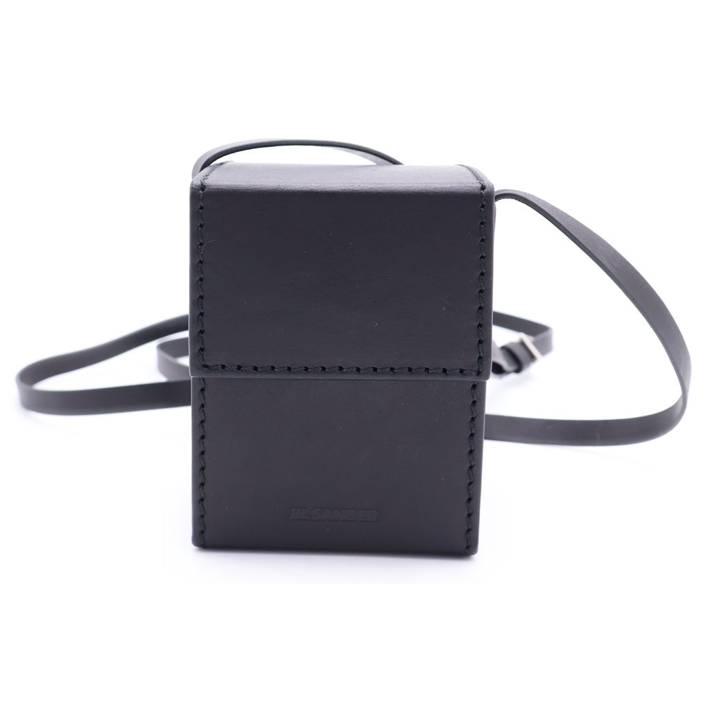 JIL SANDER(ジルサンダー) BOX CROSSBODY ボックス クロスボディ ショルダーポーチ ブラック JSMR840102 レディース