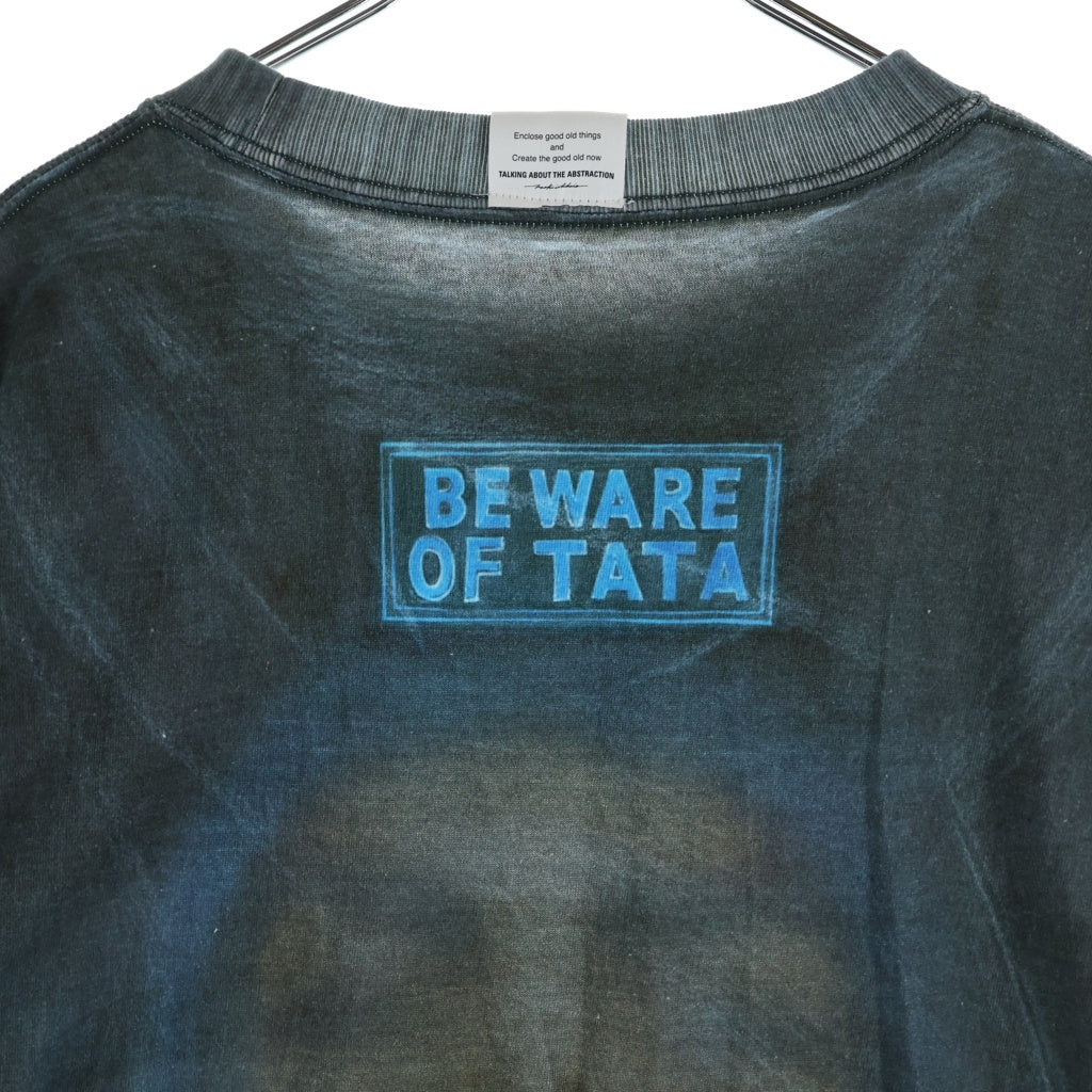 TALKING ABOUT THE ABSTRACTION(トーキング アバウト ザ アブストラクション) 25SS ART REPLICA T-SHIRT アート レプリカ クルーネック半袖Tシャツ カットソー ブラック NPT-T-001