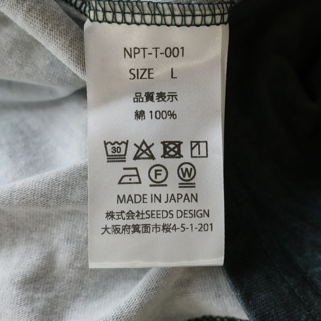TALKING ABOUT THE ABSTRACTION(トーキング アバウト ザ アブストラクション) 25SS ART REPLICA T-SHIRT アート レプリカ クルーネック半袖Tシャツ カットソー ブラック NPT-T-001