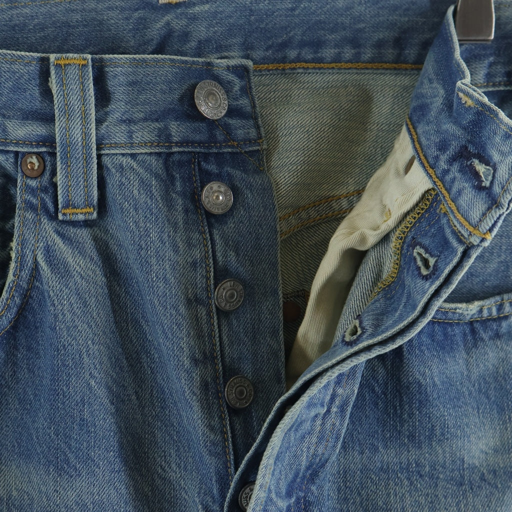 Levi's VINTAGE CLOTHING(リーバイス ビンテージ クロージング) 501XX 1947モデル 復刻 ボタン裏3015 カウレザーパッチ ボタンフライデニムパンツ インディゴ 47501-0220