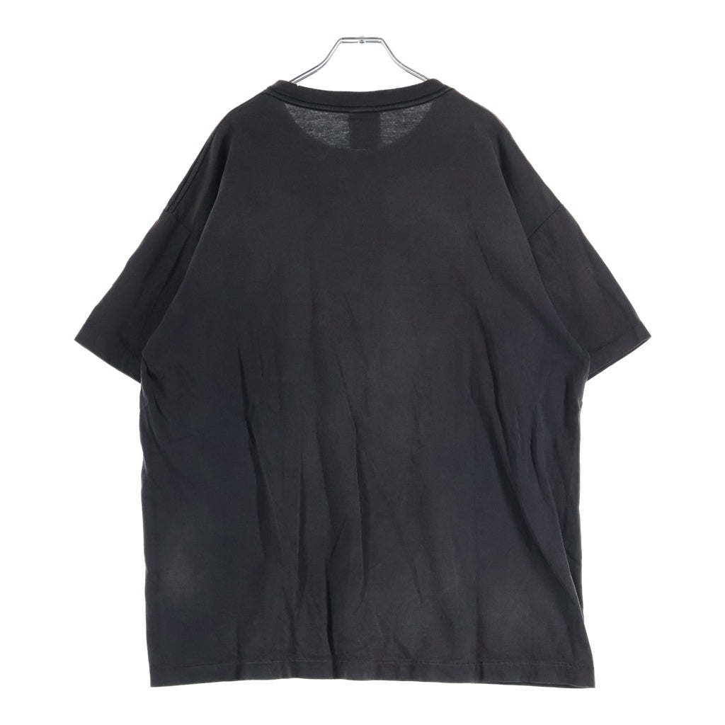 SAINT MICHAEL(セントマイケル) 24SS COLOFUL SAINT SS TEE カラフルロゴ プリント クルーネック半袖Tシャツ カットソー ブラック SM-YS8-0000-001