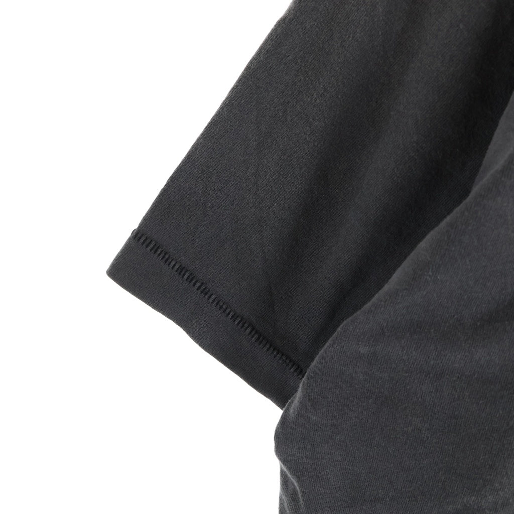 SAINT MICHAEL(セントマイケル) 23AW 1ST DROP CONFIDENCE S/S TEE ファースト ドロップ コンフィデンス クルーネック 半袖Tシャツ カットソー ブラック SM-A23-0000-003