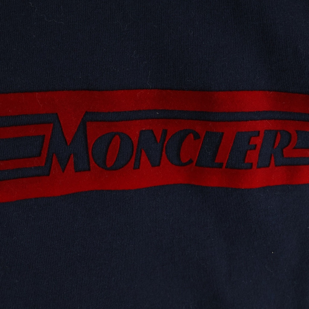MONCLER(モンクレール) 20SS MAGLIA T-SHIRT フロントプリントクルーネック半袖Tシャツカットソー ネイビー F20918C75410