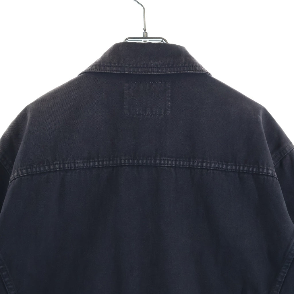 VERSACE(ヴェルサーチ) JEANS SIGNATURE デニムジャケット メデューサボタン アウター ブラック