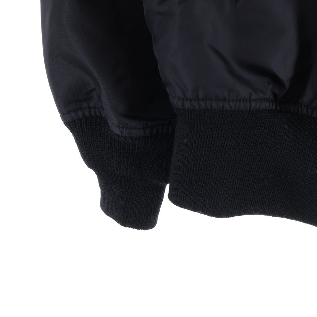 WACKO MARIA(ワコマリア) 22AW MA-1 FLIGHT JACKET ロゴエンブロイダリー フライトボンバージャケット ブラック 22FW-WMO-ML17