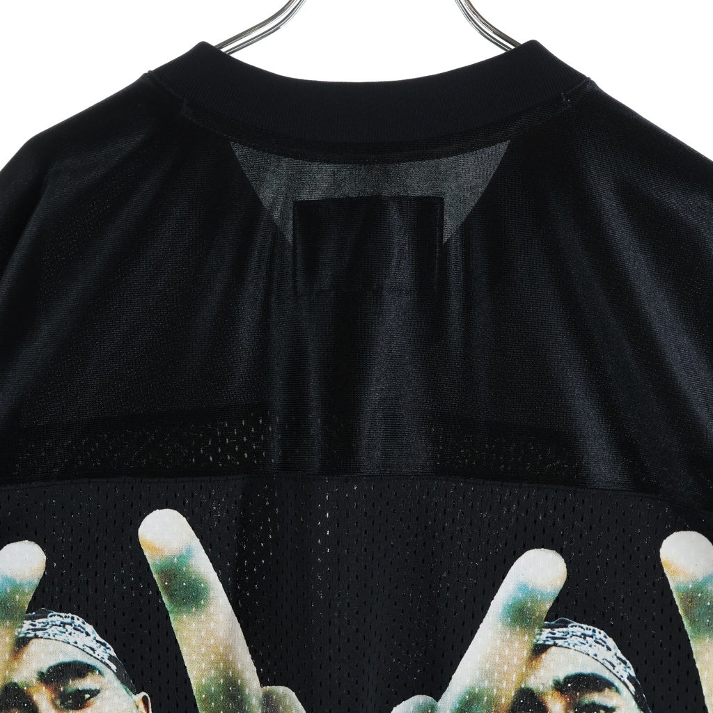 WACKO MARIA(ワコマリア) 23SS ×2PAC FOOTBALL JERSEY トゥパック フットボールジャージ 半袖カットソー ブラック