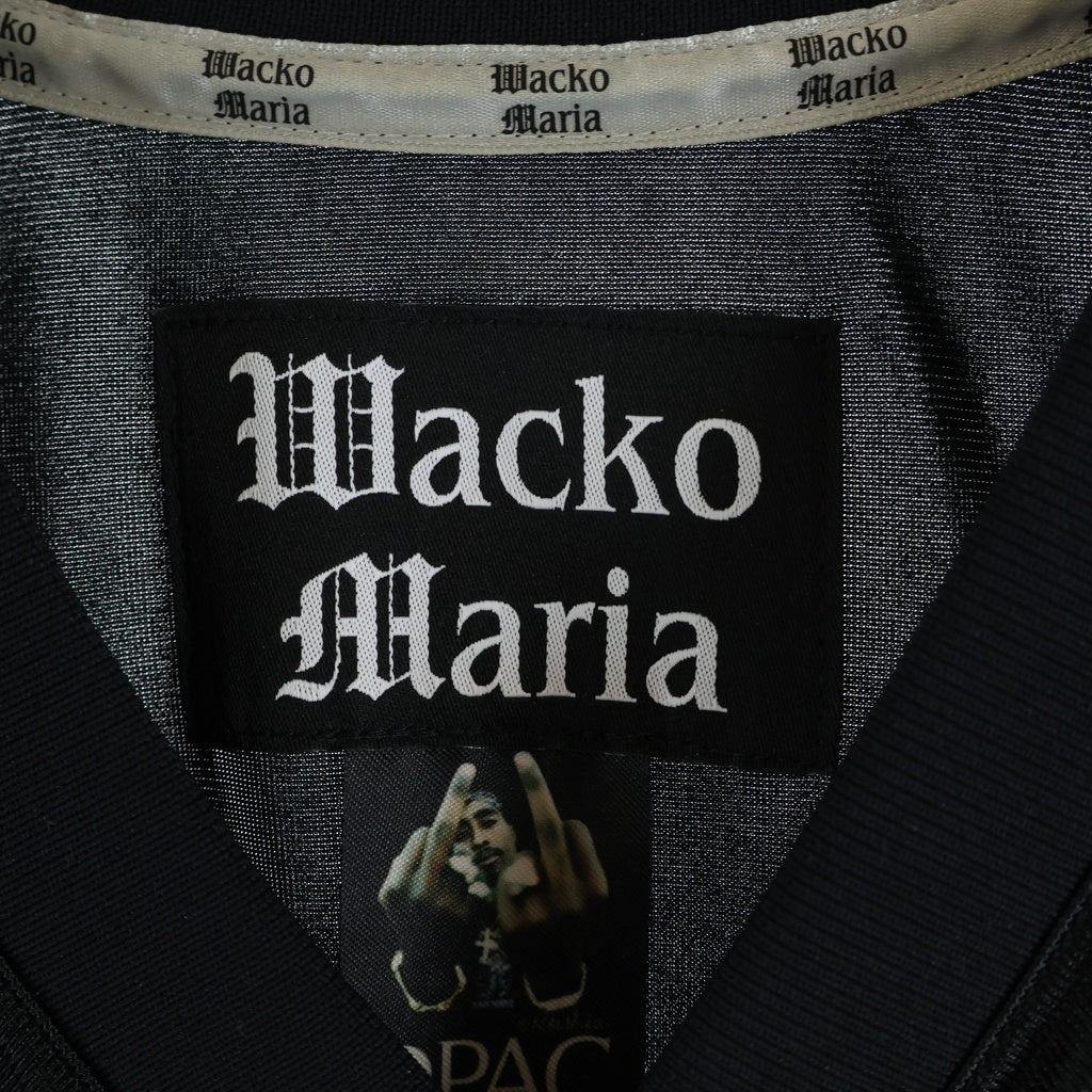 WACKO MARIA(ワコマリア) 23SS ×2PAC FOOTBALL JERSEY トゥパック フットボールジャージ 半袖カットソー ブラック