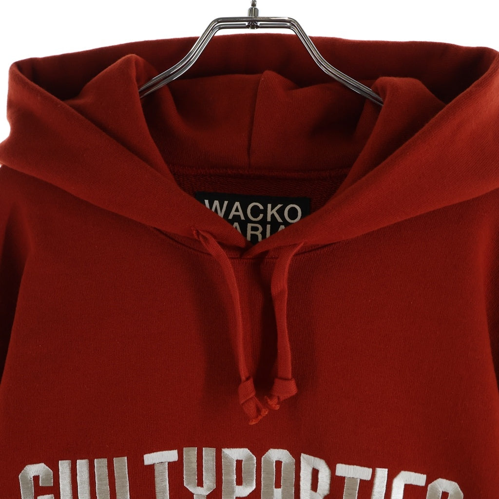 WACKO MARIA(ワコマリア) 24SS HEAVY WEIGHT PULLOVER SWEAT SHIRT ヘビーウエイト プルオーバースウェットフーディ パーカー レッド