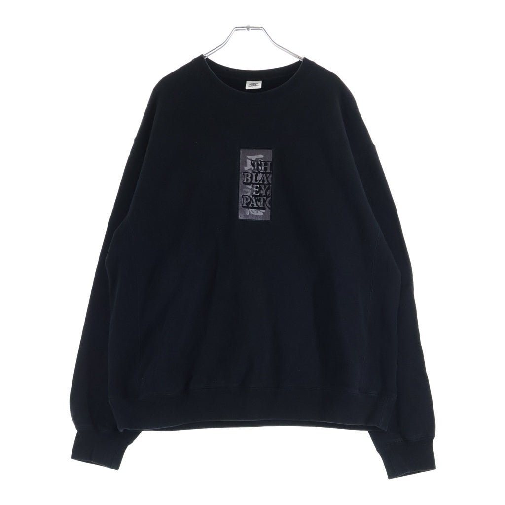 THE BLACK EYE PATCH(ブラックアイパッチ) HANDLE WITH CARE CREW SWEAT LHP限定 ハンドルウィズケア クルーネックスウェットシャツ トレーナー ブラック