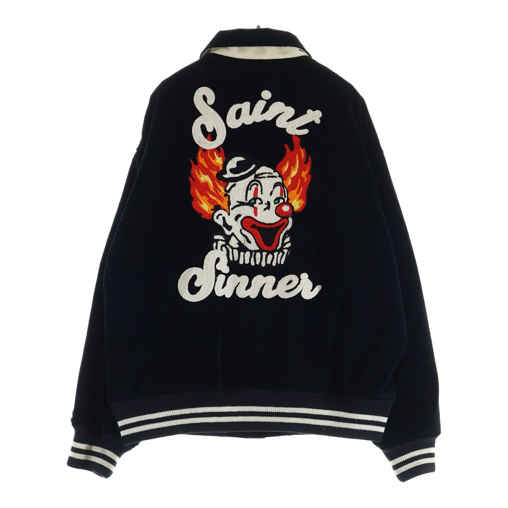 SAINT MICHAEL(セントマイケル) 21AW CORDUROY JACKET 両面チェーンステッチ コーデュロイ ジャケット ブルゾン ブラック SM-A21-0000-041