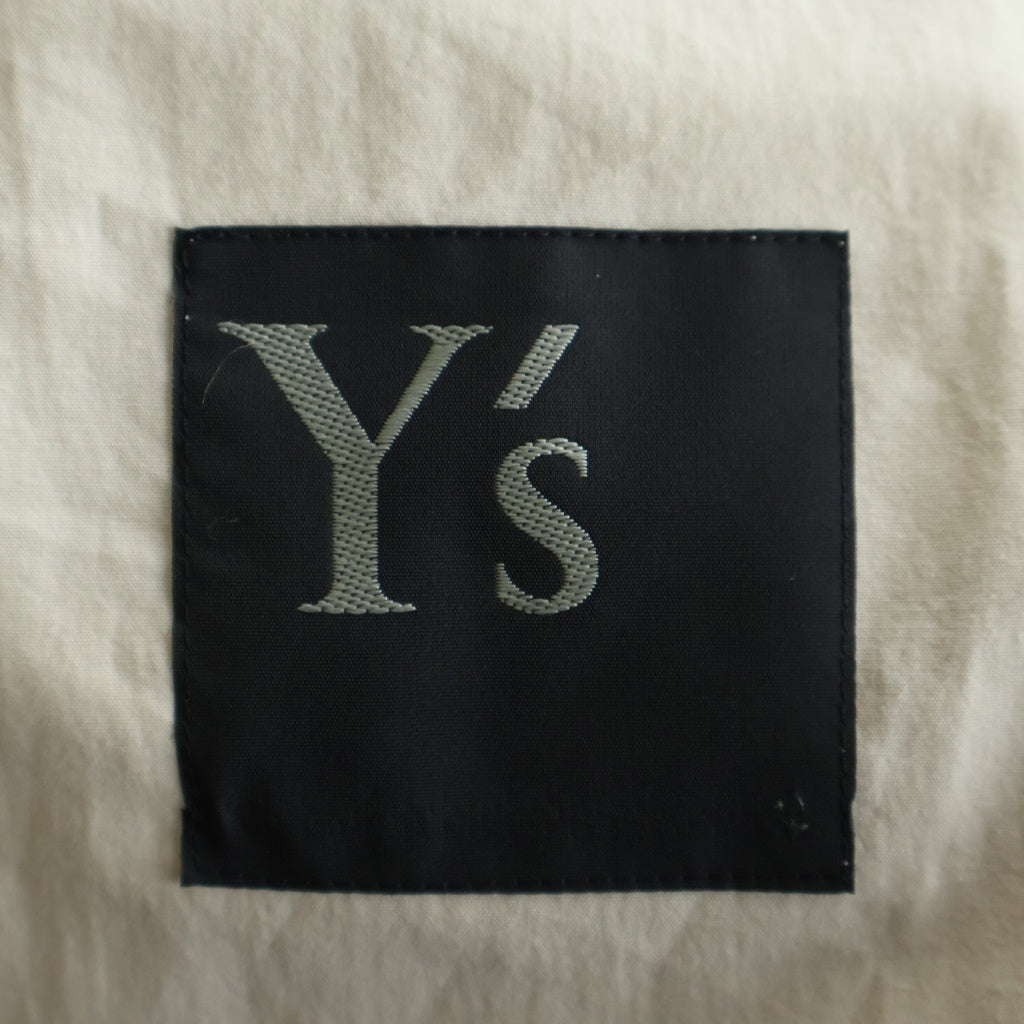 Y's(ワイズ) COTTON BROAD BIG JACKET コットン ブロード ビッグ シングルテーラードジャケット レディース ベージュ YK-J12-014