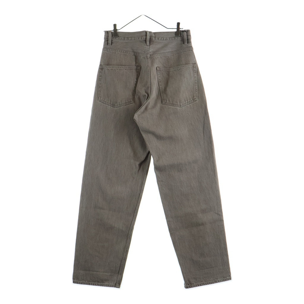 AURALEE(オーラリー) 22SS HARD TWIST FADED BROWN DENIM WIDE PANTS