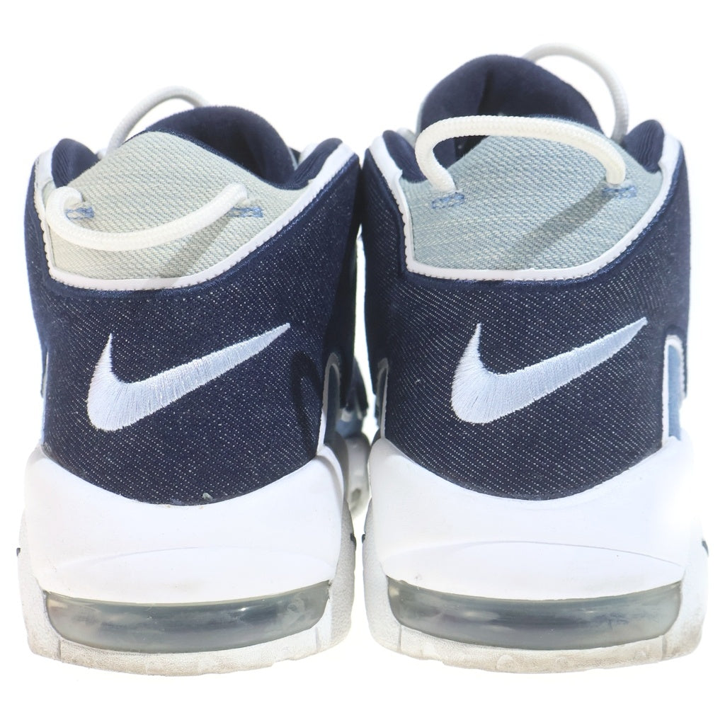 NIKE(ナイキ) Air More Uptempo Denim エアモアアップテンポ デニム ミッドカットスニーカー インディゴ US10/28cm CJ6125-100