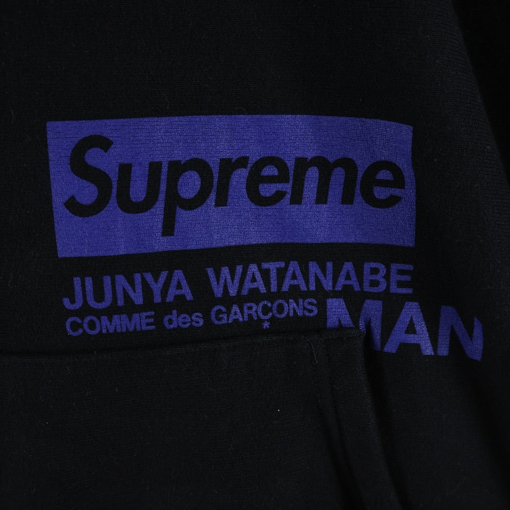 SUPREME(シュプリーム) 21AW ×JUNYA WATANABE MAN Hooded Sweatshirt ジュンヤワタナベコムデギャルソンマン プルオーバーフーデッドスウェットシャツ パーカー ブラック