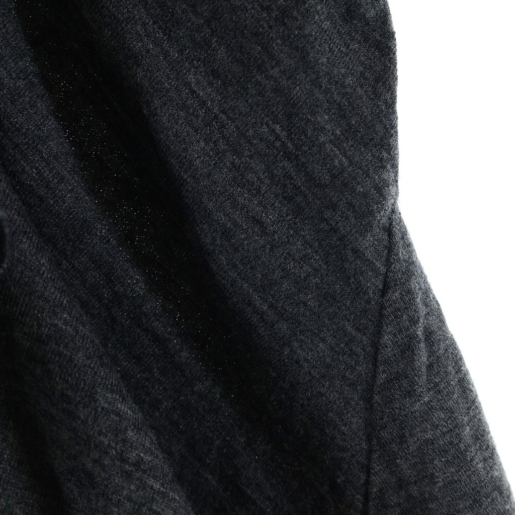 COMME des GARCONS(コムデギャルソン) 02AW AD2002 アシンメトリーデザイン 長袖ウールカットソー グレー GG-T020 レディース