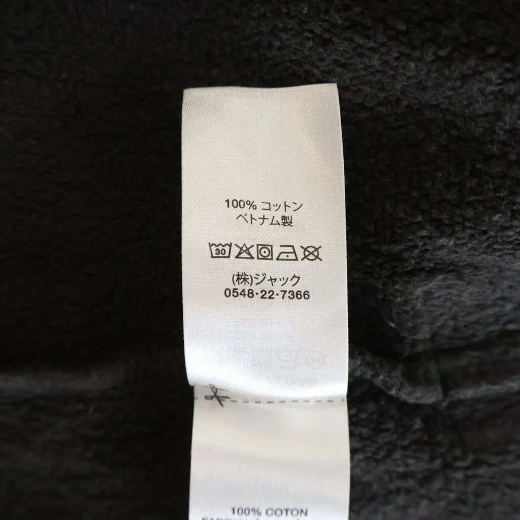 STUSSY(ステューシー) SWEATSHIRT ヘンリーネック プルオーバースウェットシャツ トレーナー ブラック