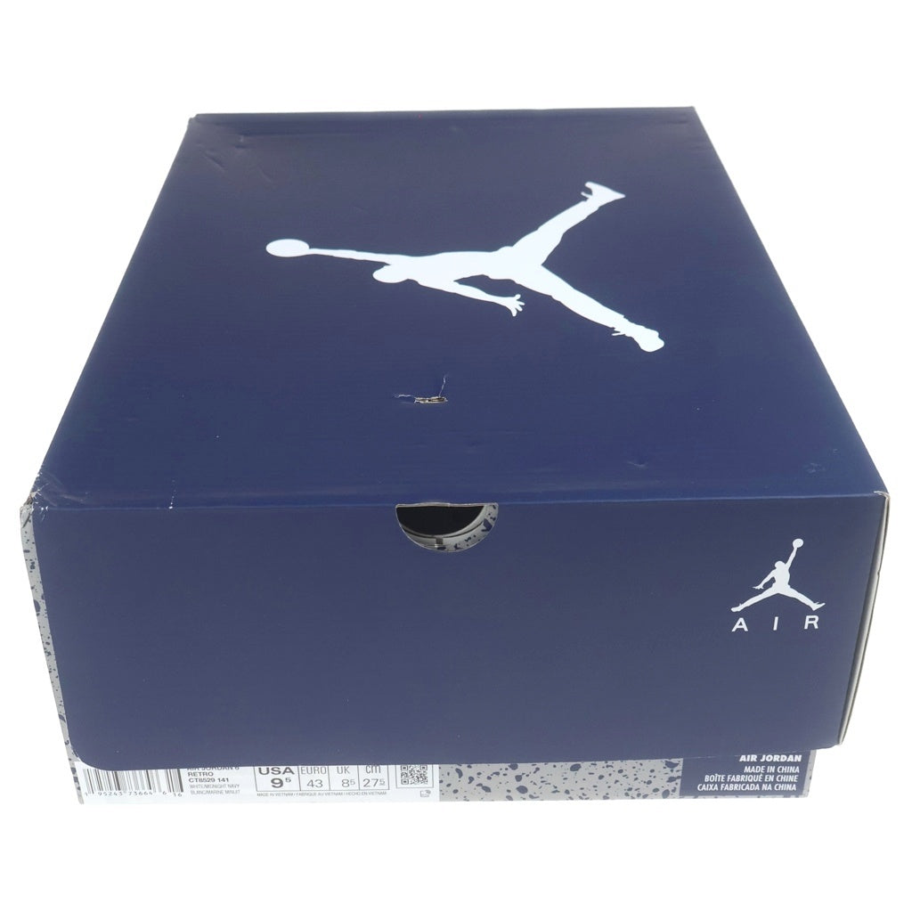 NIKE(ナイキ) AIR JORDAN 6 MIDNIGHT NAVY エアジョーダン6 ミッドナイトネイビー ハイカットスニーカー ホワイト/ネイビー US9.5/27.5cm CT8529-141