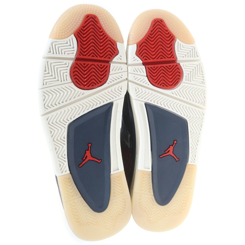 NIKE(ナイキ) AIR JORDAN 4 RETRO SE SASHIKO DEEP OCEAN エアジョーダン4 レトロ 刺し子 ディープオーシャン ミッドカットスニーカー インディゴ US19.5/27.5cm CW0898-400