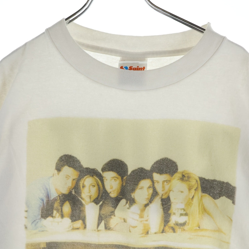 SAINT MICHAEL(セントマイケル) 25SS×FRIENDS FRD_SS TEE フレンズ グラフィックプリント Tシャツ 半袖 カットソー バックプリント ホワイト SM-HR8-0000-C57