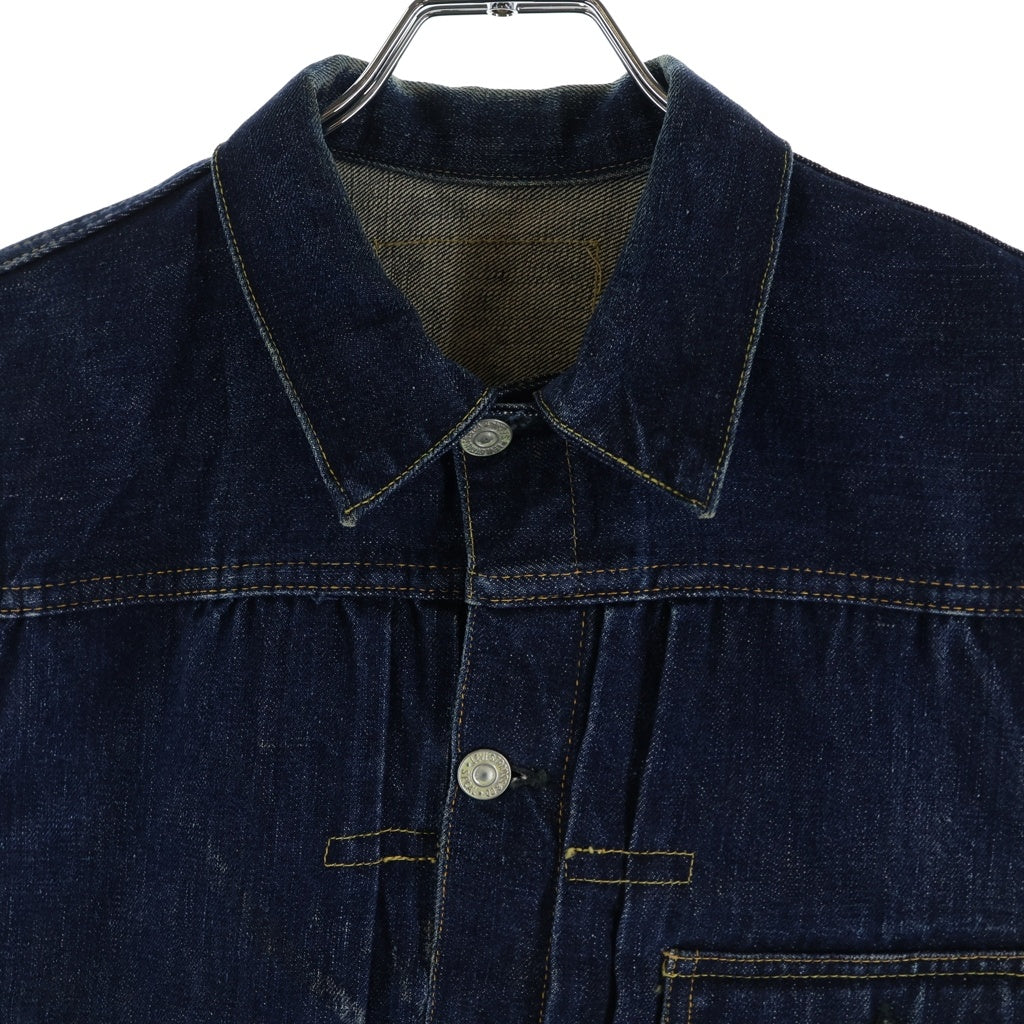 Levi's(リーバイス) 40S-50S VINTAGE 506XX 1st 片面タブ ボタン裏ツメ刻印 均等V カットオフ ヴィンテージ デニムトラッカージャケット インディゴ