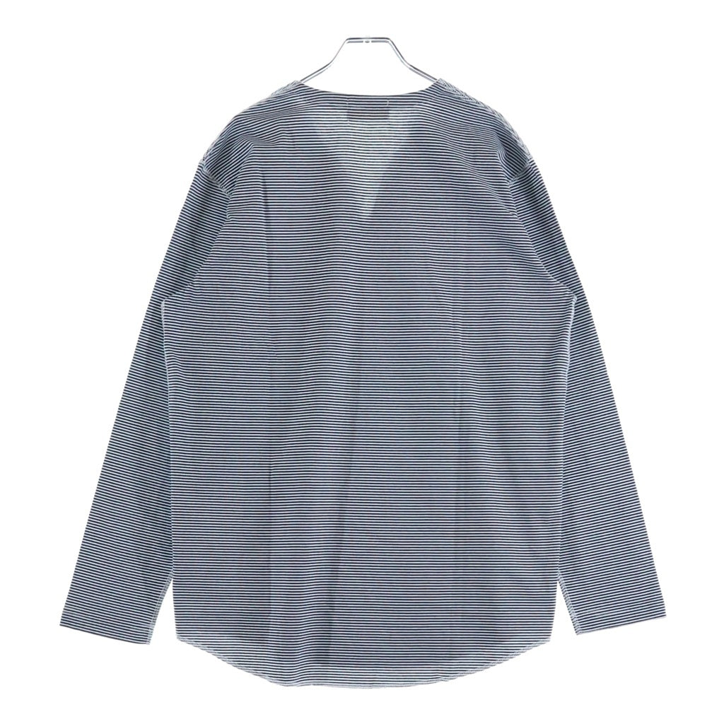 NO BRAND(ノーブランド) TAIGA IGARI タイガイガリ 25SS Border L/S T-shirt ボーダー 長袖Tシャツ カットソー ネイビー TI058022