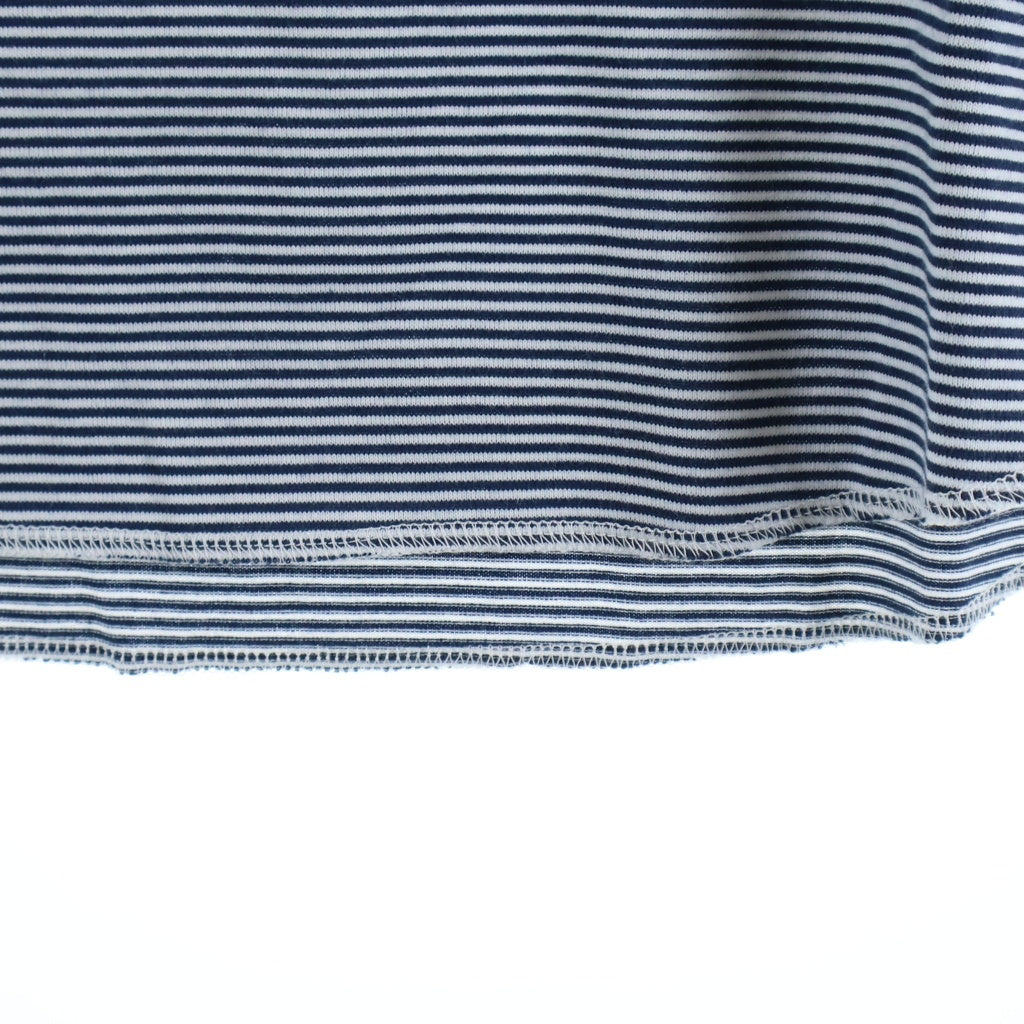 NO BRAND(ノーブランド) TAIGA IGARI タイガイガリ 25SS Border L/S T-shirt ボーダー 長袖Tシャツ カットソー ネイビー TI058022