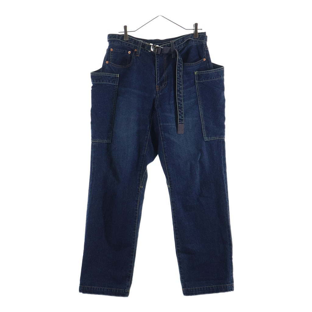 Sacai(サカイ) 25AW DENIM PANTS マルチポケット ジップフライ ベルテッドデニムパンツ インディゴ 25-03756M