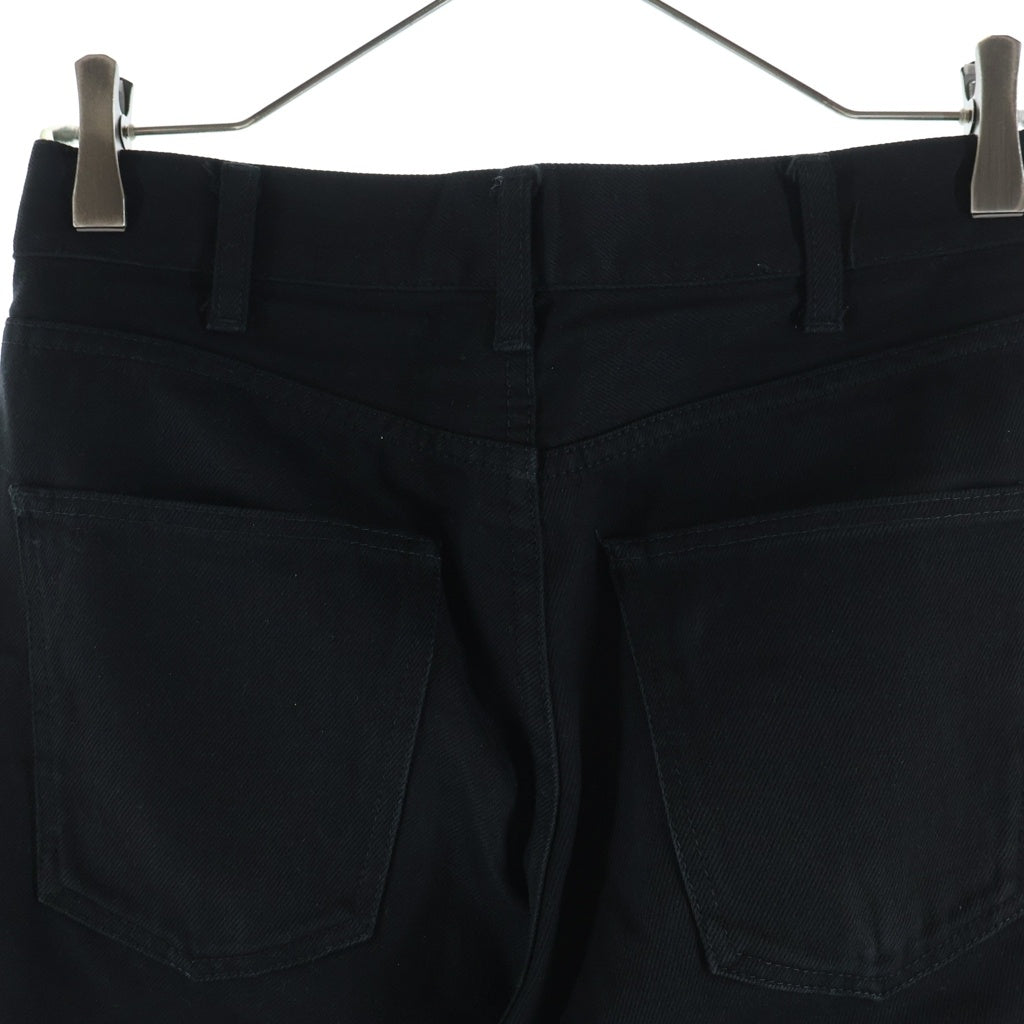 CELINE(セリーヌ) 20SS DYLAN JEANS ディランジーンズ ブロークンツイルコットン 5ポケット ジップフライ フレアデニム ブラック レディース 2N342760D