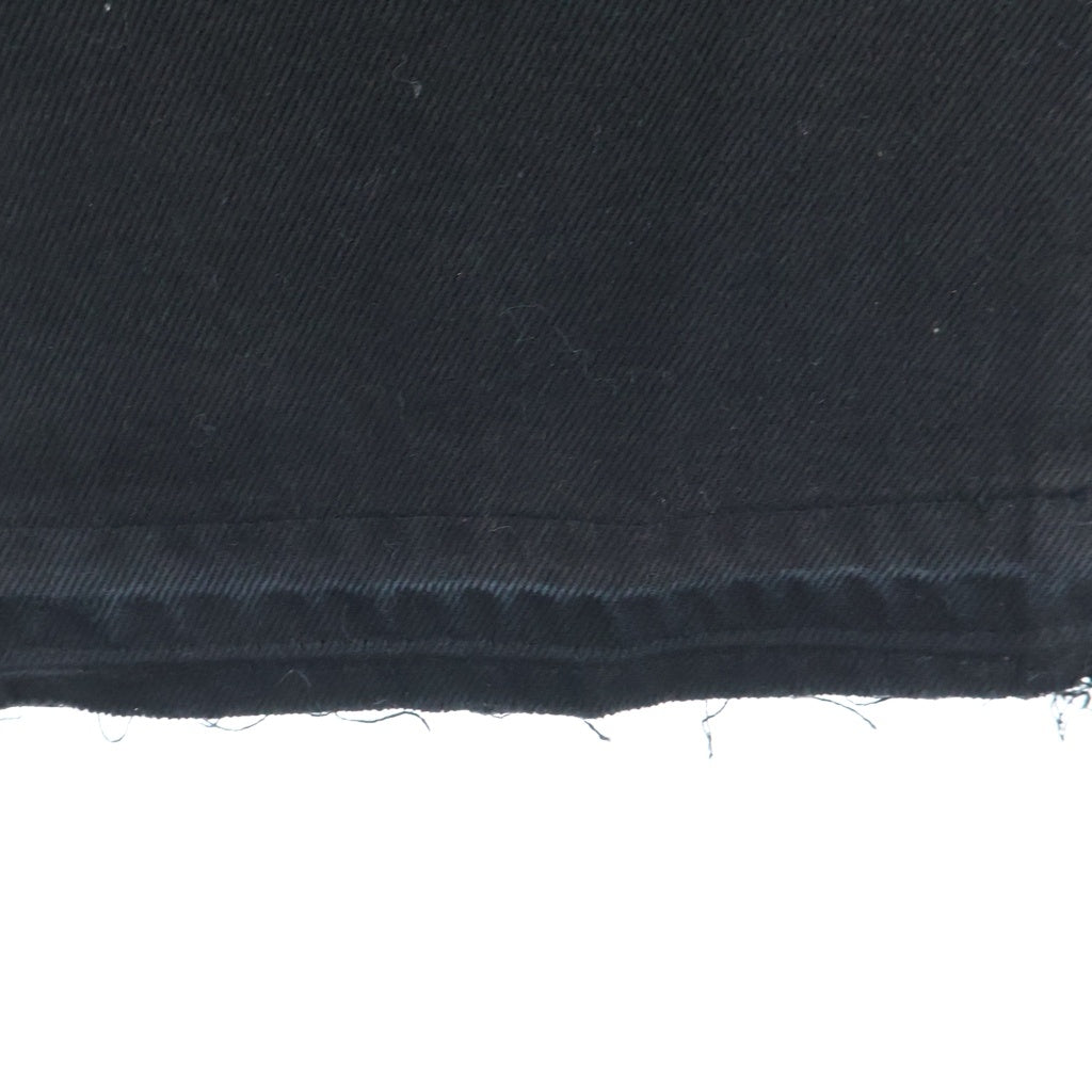 CELINE(セリーヌ) 20SS DYLAN JEANS ディランジーンズ ブロークンツイルコットン 5ポケット ジップフライ フレアデニム ブラック レディース 2N342760D