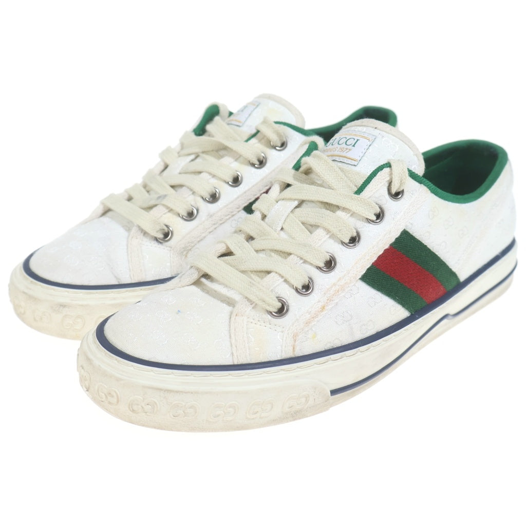 GUCCI(グッチ) TENNIS 1977 テニス シェリーライン シグネチャーデザイン ローカットスニーカー ホワイト レディース