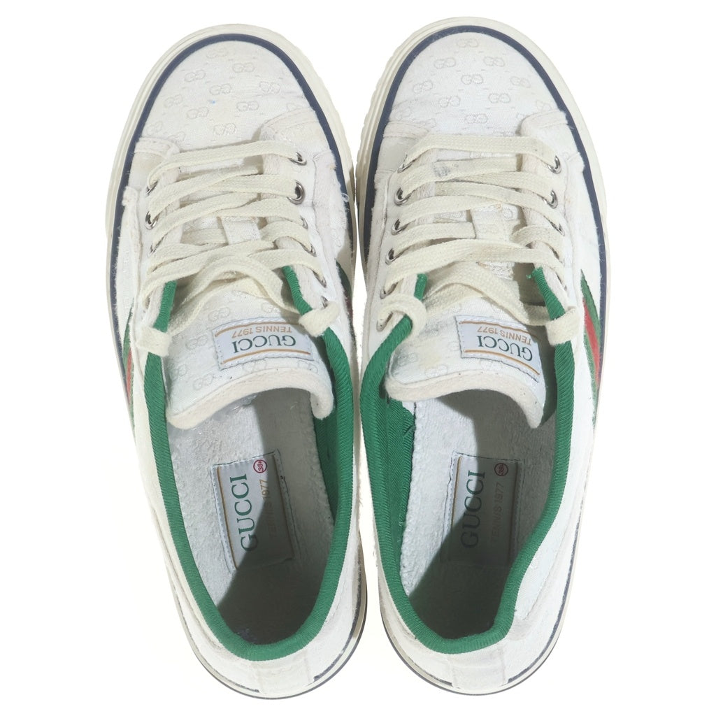 GUCCI(グッチ) TENNIS 1977 テニス シェリーライン シグネチャーデザイン ローカットスニーカー ホワイト レディース