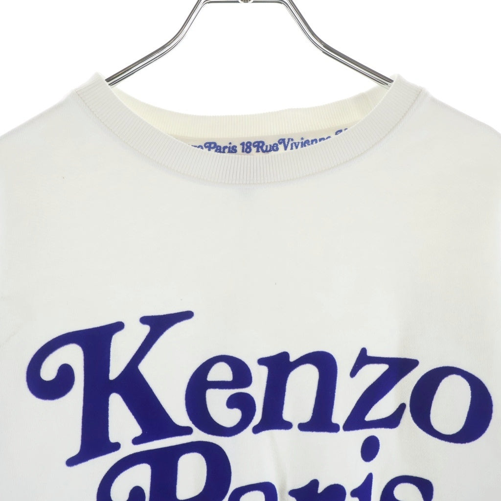KENZO(ケンゾー) ×VERDY CLASSIC SWEAT ヴェルディ フロックロゴ プリント クルーネックスウェット トレーナー ホワイト FE55SW1464MG