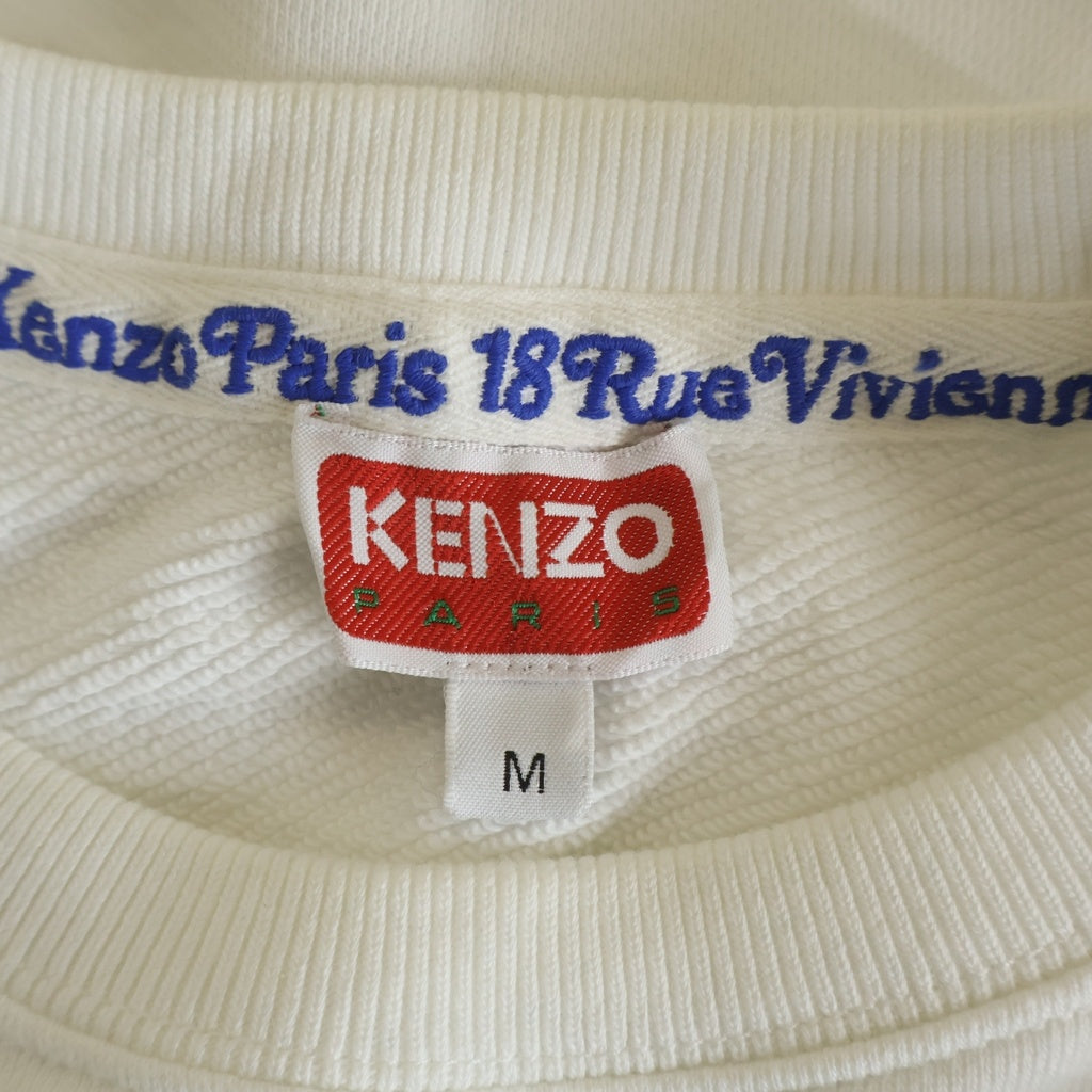 KENZO(ケンゾー) ×VERDY CLASSIC SWEAT ヴェルディ フロックロゴ プリント クルーネックスウェット トレーナー ホワイト FE55SW1464MG