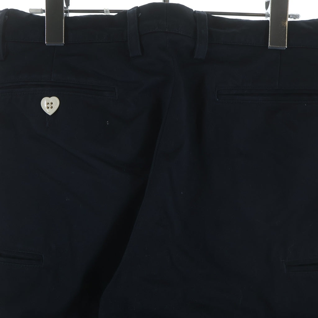 HUMAN MADE(ヒューマンメイド) ハートロゴエンブロイダリー ワーク コットン チノパンツ ネイビー HM28PT013